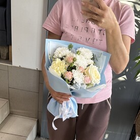 Мини букетик комплимент 💙милота