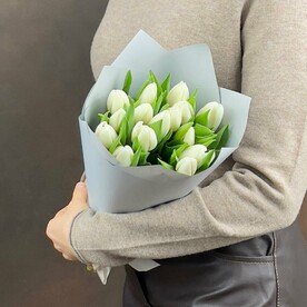 Нежное утро из 15 тюльпанов