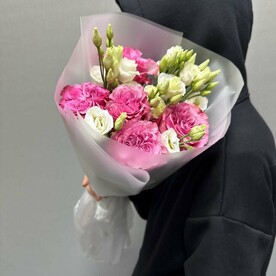Роза пионовидная, Лизиантус Эустома, Пленка матовая