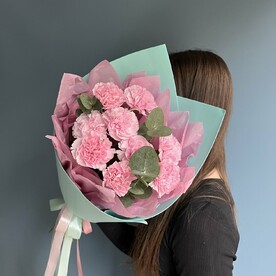 Розовые диантусы