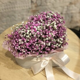 Сердце из гипсофилы