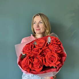 Роза, Эвкалипт, Авторская упаковка