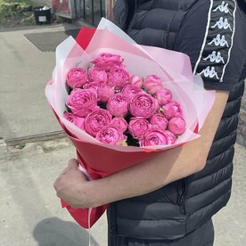 Роза пионовидная кустовая Мисти Баблс шт, Дизайнерская упаковка шт, шт