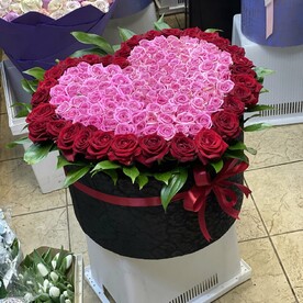 Роза шт, Флористическая губка шт, Коробка шт, шт
