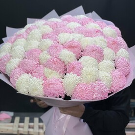 Букет из 71 Хризантемы