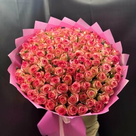 🌹 Букет из 101 розы Джумиля – Элегантность, страсть и уникальность в каждом лепестке! 💐
