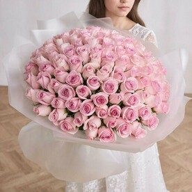 51 розовая роза
