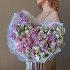 Букет из ароматных маттиол микс, 15шт, Veresk 817