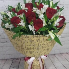 Роза, Альстромерия, Крафт