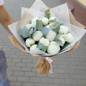 Белые пионы
