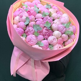 Пион, Эвкалипт, Дизайнерская упаковка