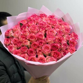 Букет из 55  роз