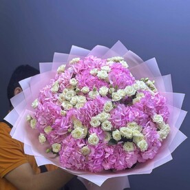 Гортензия, Роза кустовая, Дизайнерская упаковка