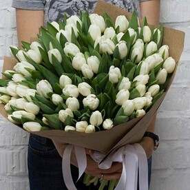Тюльпан, Крафт, Открытка