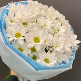 Хризантема одноголовая, Дизайнерская упаковка, Корейская бумага, Открытка