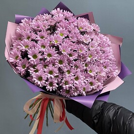 Хризантема кустовая, Дизайнерская упаковка, Открытка