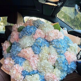 Гортензия, Крафт, Открытка