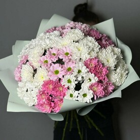 Букет из хризантем большой