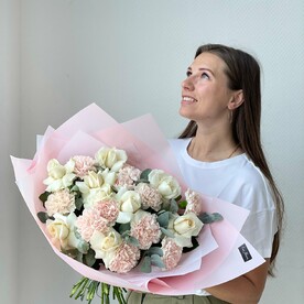 Диантус, Роза, Дизайнерская упаковка