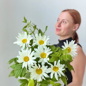 Ромашки и малина в коробочке
