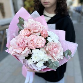 Кружево с Пионовидной розой