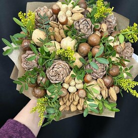 Солидаго, Ореховый микс граммов, Шишки кедровые, Крафт