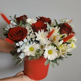 Коробка с розами