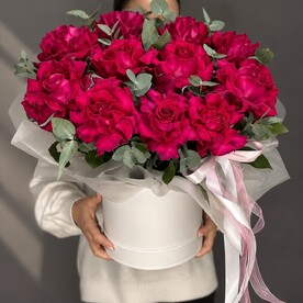 Коробка из французских роз 11
