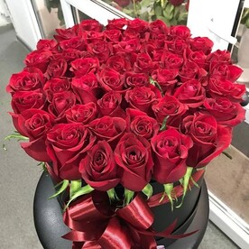 Роза кенийская, Флористическая губка, Шляпная коробка