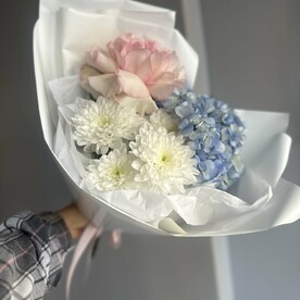 Нежный букет Apriori flower, французская Роза и гортензия