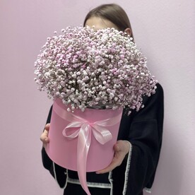 Нежное облачко гипсофилы в коробке