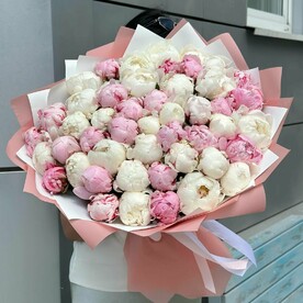 Пион микс, Дизайнерская упаковка, Открытка