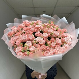Роза кустовая, Дизайнерская упаковка, Открытка