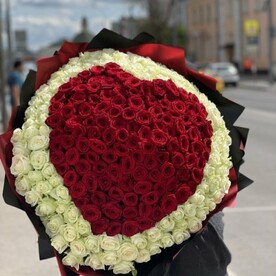 Сердца из розы