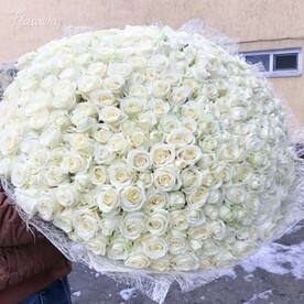 Белые розы, Упаковка сизаль