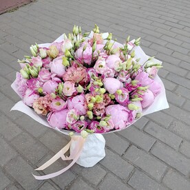 Лизиантус махровый белый, Пион, Крафт