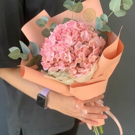 Гортензия, Эвкалипт, Оформление