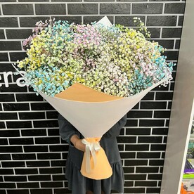 Букет из 25 гипсофил микс в фоамиране