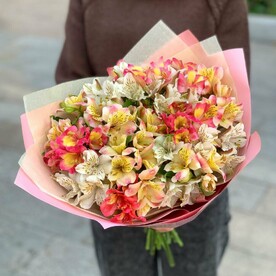 Букет из 15 альстромерий микс 🌸🌿