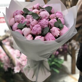 Пион, Эвкалипт, Дизайнерская упаковка