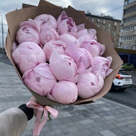 Букет пионов 15 шт 💕