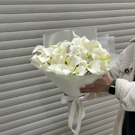 Букет из 39 белых Калл 🤍