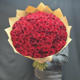 Красные розы 101 шт