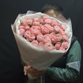 Роза пионовидная кустовая, Дизайнерская упаковка