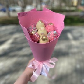 Букет из клубники «Зайка моя»