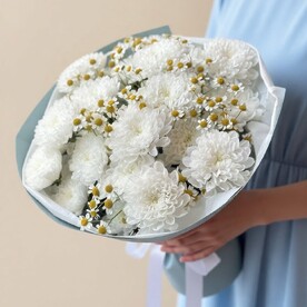 Хризантема кустовая, Танацетум, Дизайнерская упаковка