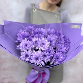 Яркий букет из хризантемы💜