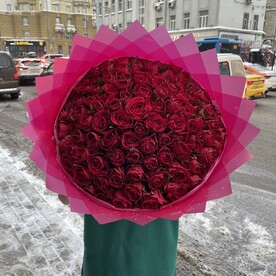 Букет 101 красная Роза
