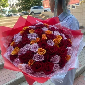 101 роза микс