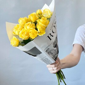 Букет из желтых роз